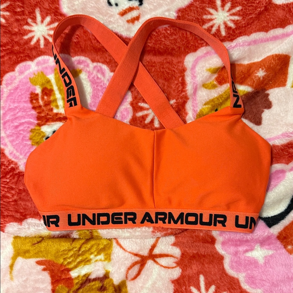Under Armour Bold Orange Sports Bra